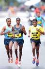 Mo Farah leads the BUPA Great North Run.